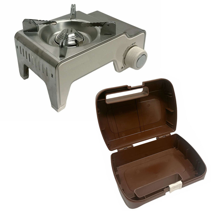 1-Burner Butane Stove,Portable Camping Stove with Carry Case 6,350 BTUs of Power