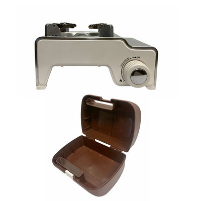 1-Burner Butane Stove,Portable Camping Stove with Carry Case 6,350 BTUs of Power