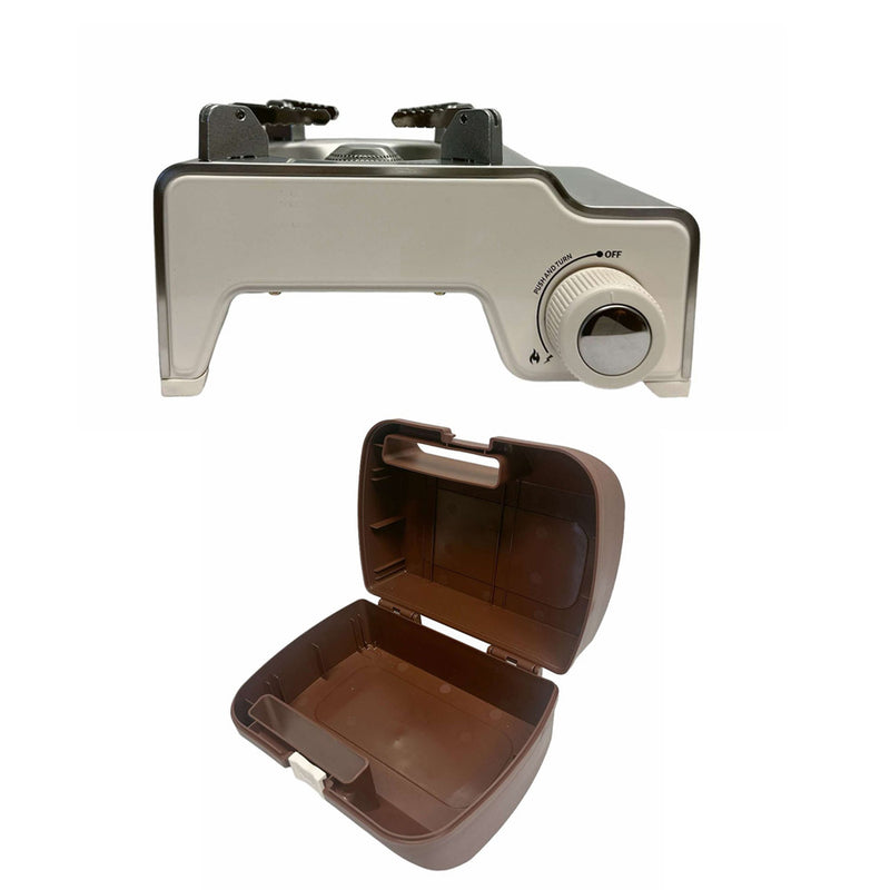 1-Burner Butane Stove,Portable Camping Stove with Carry Case 6,350 BTUs of Power