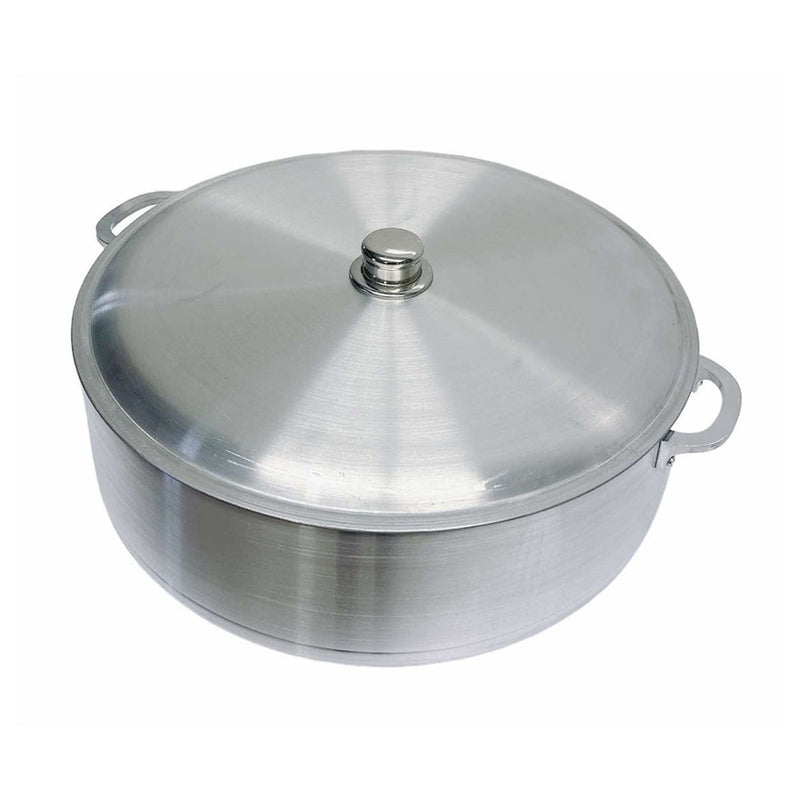 20 Qt Aluminum Caldero Stock Pot, Cooking Dutch Oven With Lid,Satin Finish