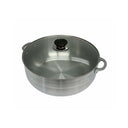 8 Qt Aluminum Caldero Stock Pot, Cooking Dutch Oven With Glass Lid,Satin Finish