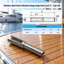 Hand Swage Angle Stud for Cable Railing, 316 Stainless Steel Terminal Fittings for 1/8" and 3/16" Cable - PACK 5