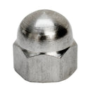 10 PC 1/4" Stainless Steel 316 Cap Acorn Nut Hex RIGHT HAND, LEFT HAND UNC Marine Rigging