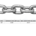 Grade 30 Hot Dip Galvanized Steel Proof Coil Chain