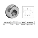 10 PC Plain Ball Swage End Fitting Stainless Steel 316 For Industrial Wire Rope Terminal