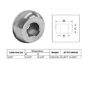 10 PC Plain Ball Swage End Fitting Stainless Steel 316 For Industrial Wire Rope Terminal
