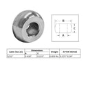 10 PC Plain Ball Swage End Fitting Stainless Steel 316 For Industrial Wire Rope Terminal