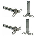 Marine 3/16" Push And Go Swageless Deck Toggle 3/16" Cable Stainless Steel 4 Pcs
