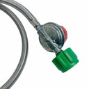 48" High Pressure Propane Regulator Hose, Replacement Mesh Gas Hose 350 PSI Max for Burners, Fryers & Outdoor Cooking