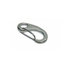 T316 Stainless Steel Gate Snap Hook, Marine Grade Carabiner Clip for Rigging, Sailing, Rope, Cable, and Outdoor Use - PACK 5