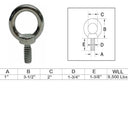 Stainless Steel T316 Machinery Shoulder Lifting Eye Bolt