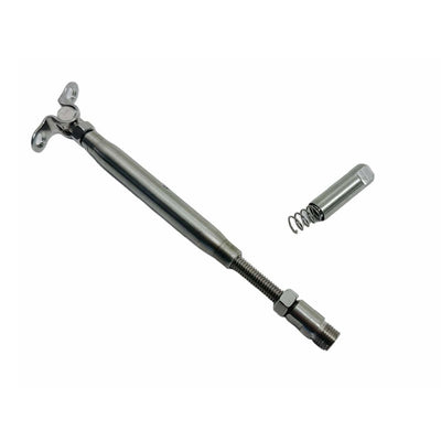 4 Pcs 3/16" Push And Go Deck Toggle Turnbuckle 1/4"-20 Thread Stainless Steel