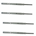 4 Pcs 1/4" Push And Go Threaded Turnbuckle 5/16"-18 Thread T316 Stainless Steel
