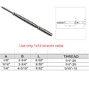 Marine Boat Push And Go Lag Turnbuckle For Cable Wire T316 Stainless Steel