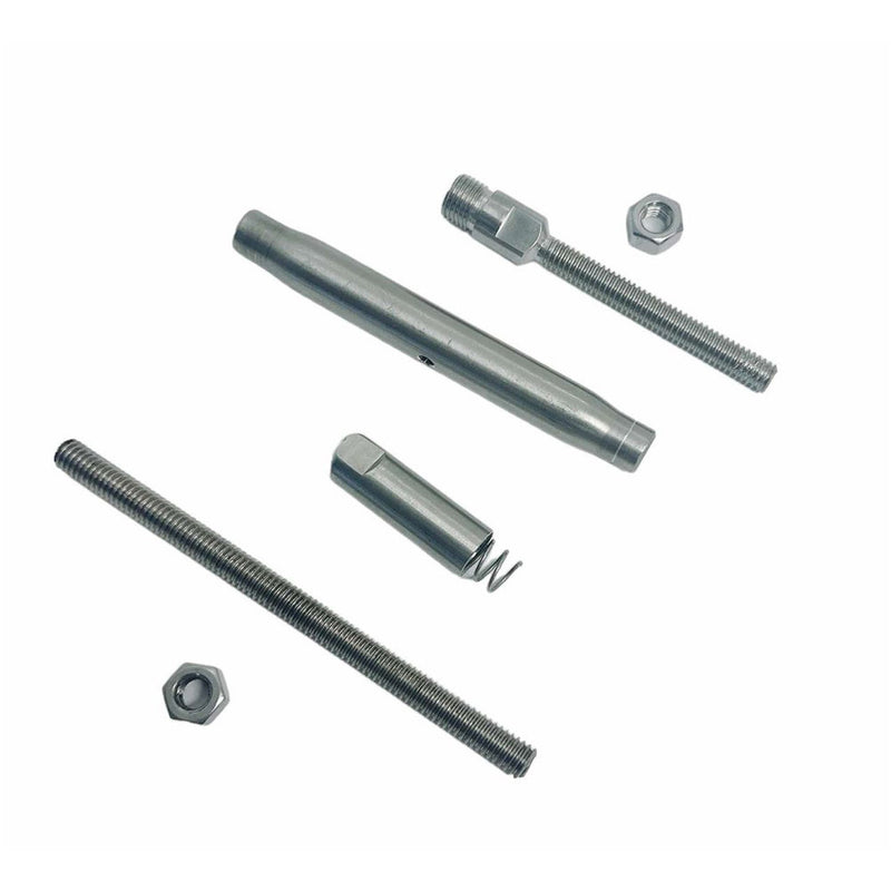 Marine Push And Go Threaded Turnbuckle For Cable Wire T316 Stainless Steel