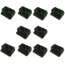 Set of 10 Pcs 7/16", 3/8" - 16 Thread T-Slot Nut Black Oxide Finish