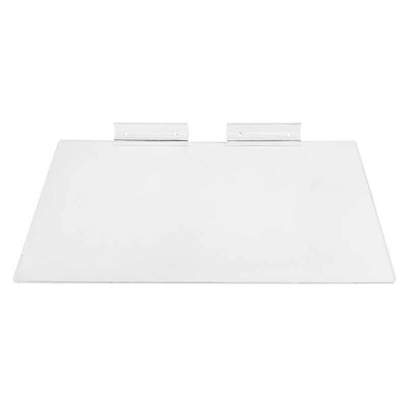 50 Pcs Slatwall Shelves Shelf Shoe 12" x 6" Display Flat Styrene Clear Acrylic