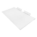 50 Pcs Slatwall Shelves Shelf Shoe 12" x 6" Display Flat Styrene Clear Acrylic