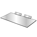 50 Pcs Slatwall Shelves Shelf Shoe 12" x 6" Display Flat Styrene Clear Acrylic