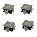 4 Pc 1/4"-5/16" Stainless Steel 316 Wire Rope Net Star Clip Marine Wire Net Clip