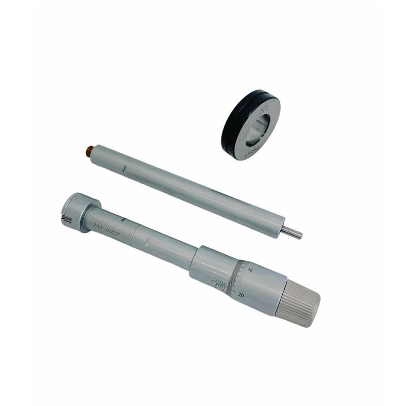 1-1.2" 3 Point Internal Micrometer, Ratchet Stop 0.0002" ,Accurancy ±0.00016&