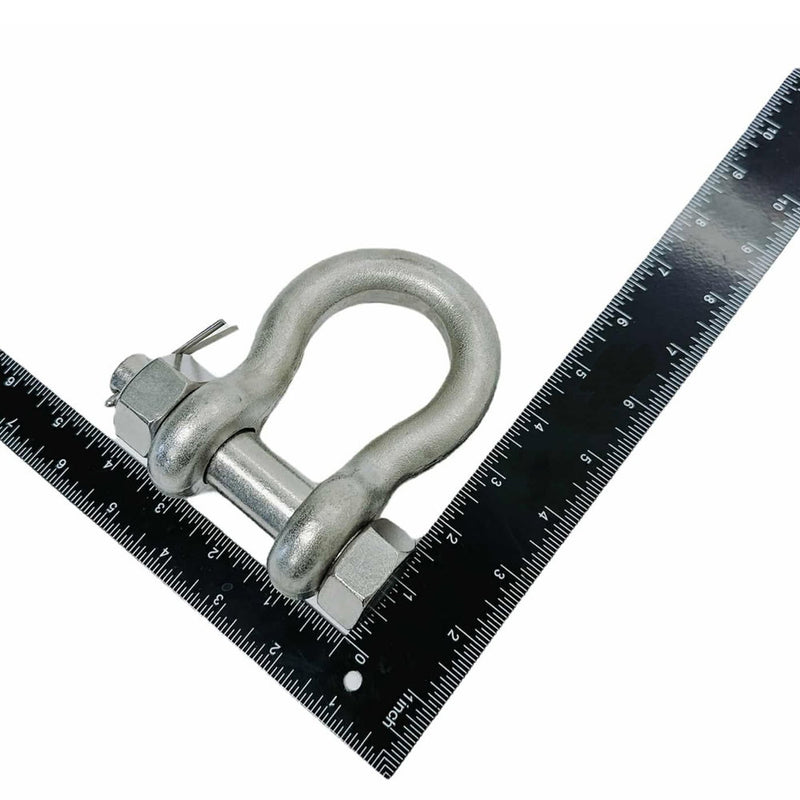 316 Stainless Steel Drop Forged 3/4" Mil-Spec Bolt Pin Anchor Shackle 6000Lb WLL