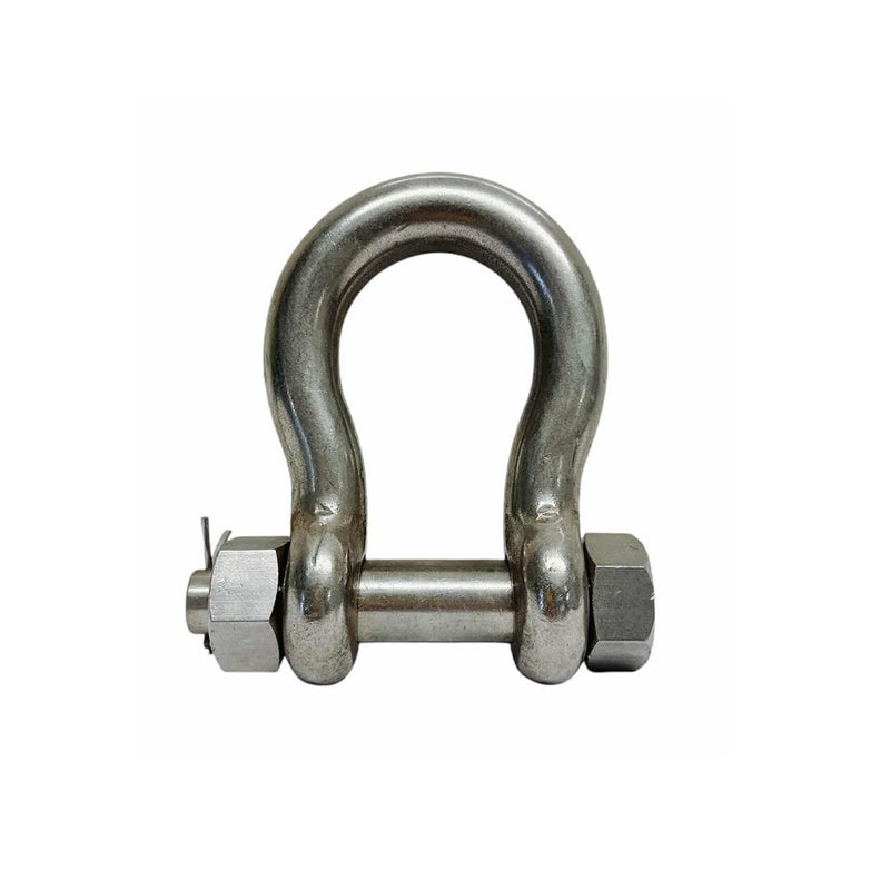 316 Stainless Steel Drop Forged 3/4" Mil-Spec Bolt Pin Anchor Shackle 6000Lb WLL