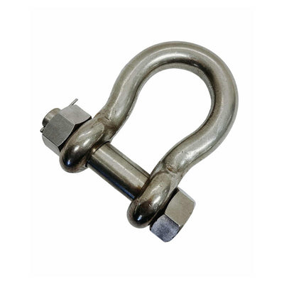 316 Stainless Steel Drop Forged 3/4" Mil-Spec Bolt Pin Anchor Shackle 6000Lb WLL