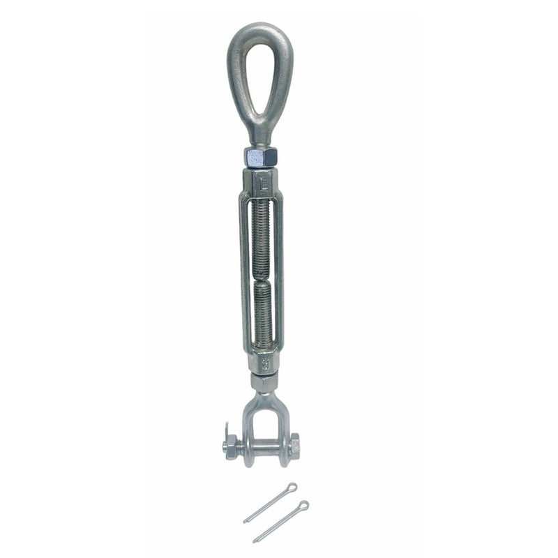 Mil-Spec 3/4" x 6" Jaw & Eye Turnbuckle 5200 Lb WLL Stainless Steel Drop Forged