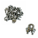 20 PCS 3/16" Stainless Steel 316 Heavy Duty Marine Wire Rope Clips Cable Clamp