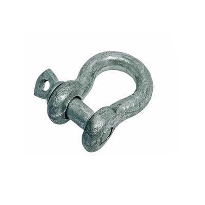 20 Pcs 5/16" Screw Pin Anchor D Ring Bow Shackle Galvanized Drop Forged Marine