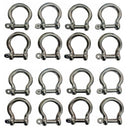 20 Pcs 1/2" Captive Pin Anchor Rigging Bow Shackle Stainless Steel WLL 1,600 Lbs