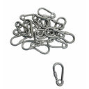 20 Pcs 5/16" Marine Stainless Steel Carabiner Spring Snap Hook w/ Eyelet & Screw