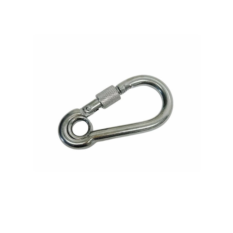 20 Pcs 5/16" Marine Stainless Steel Carabiner Spring Snap Hook w/ Eyelet & Screw