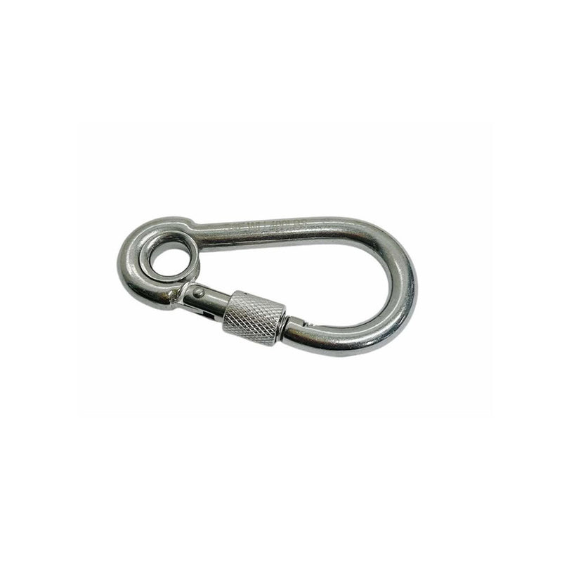 20 Pcs 5/16" Marine Stainless Steel Carabiner Spring Snap Hook w/ Eyelet & Screw