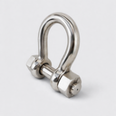 5 Pcs Marine T316 Stainless Steel 1/4" Bolt Pin Anchor Bow Shackle 1,000 Lbs WLL