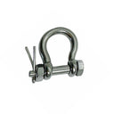 50 Pcs 316 Stainless Steel Bolt Pin Bow Anchor Shackle 600 LB 3/16"