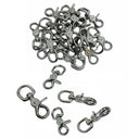 20 PCS 5/8" Swivel Eye 2 3/4" Length Trigger Snap Hook Stainless Steel 316 Leash