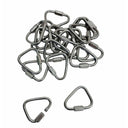 20 Pcs Stainless Steel 1/4" Marine Triangle Quick Link 880 LBS Shackle Boat Rig
