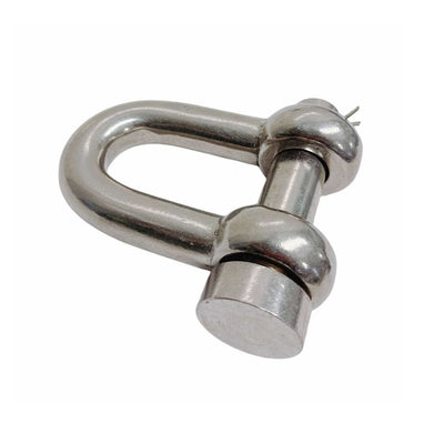 Mil-Spec Forged 3/4" Marine Round Pin Chain Shackle 6,000 Lb WLL Stainless Steel