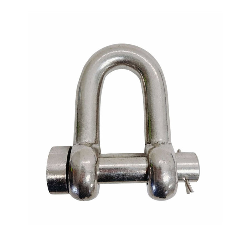 Mil-Spec Forged 5/8" Marine Round Pin Chain Shackle 4,000 Lb WLL Stainless Steel