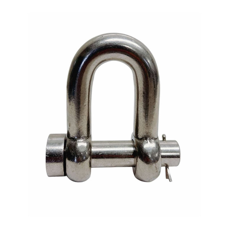 4 Pcs Mil-Spec Forged 5/8" Round Pin Chain Shackle 4,000 Lb WLL Stainless Steel