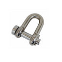 Mil-Spec Forged 1/2" Round Pin Chain Shackle 3,000 Lb WLL Stainless Steel T316