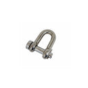 4 Pcs Mil-Spec Forged 1/4" Round Pin Chain Shackle 880 Lb WLL Stainless Steel