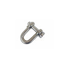 4 Pcs Mil-Spec Forged 3/8" Round Pin Chain Shackle 1,500 Lb WLL Stainless Steel