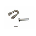 Mil-Spec Forged 7/16" Round Pin Chain Shackle 2,000 Lb WLL Stainless Steel T316