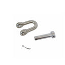 Mil-Spec Forged 1/2" Round Pin Chain Shackle 3,000 Lb WLL Stainless Steel T316