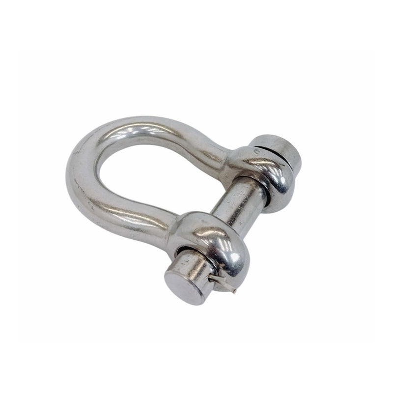 Marine Mil-Spec 1" Round Pin Anchor Shackle 10,000Lb WLL Forged Stainless Steel