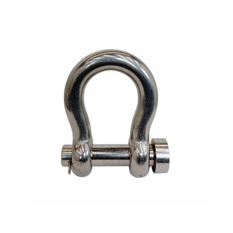 Marine Mil-Spec 1" Round Pin Anchor Shackle 10,000Lb WLL Forged Stainless Steel