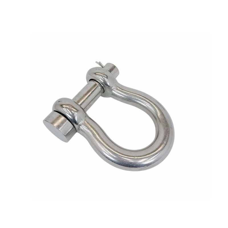 Marine Mil-Spec 1" Round Pin Anchor Shackle 10,000Lb WLL Forged Stainless Steel
